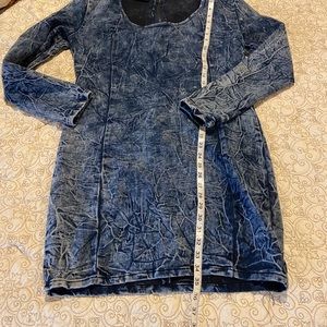 Distressed denim dress by DAZL✌🏾